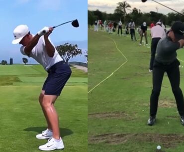 Cameron Champ's Mirrored Slow-Motion Golf Swing for self-training