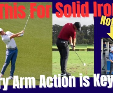 How to Hit Your Irons Pure ( Solid Contact - Fix Chicken Wing )