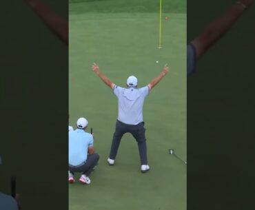Poppy McIlroy knows just a tap will do. #themasters