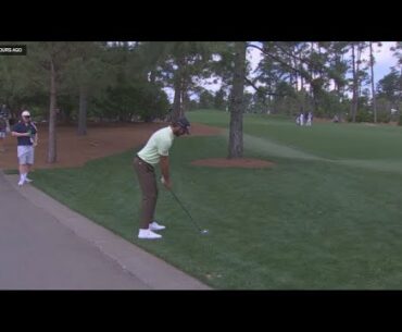 Max Homa hits a caddie on 2nd shot!!! - Masters 2025