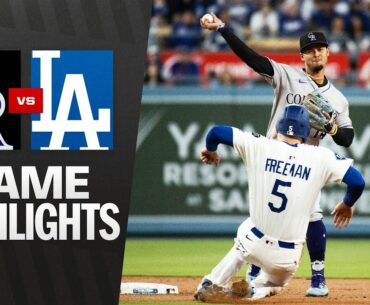 Rockies vs. Dodgers Game Highlights (4/14/25) | MLB Highlights