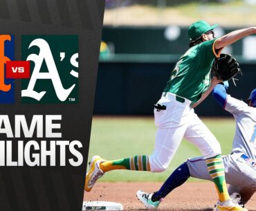 Mets vs. A's Game Highlights (4/12/25) | MLB Highlights