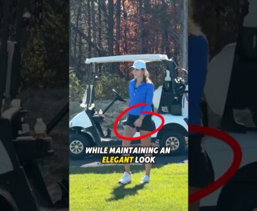 No wonder Kai Trump always wears miniskirts when playing golf. -1#shorts#kaitrump#trump#celebrity