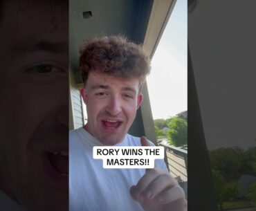 RORY WINS THE MASTERS!! #shorts #golf #themasters #rorymcilroy #reaction #2025