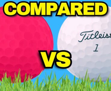 The REALITY of A Lady Golf Ball vs Titleist Pro V1 Golf Balls!