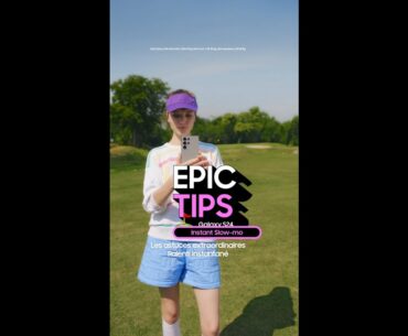 Epic Tips x Galaxy S24 Ultra : perfectionnez votre swing avec Ralenti instantané