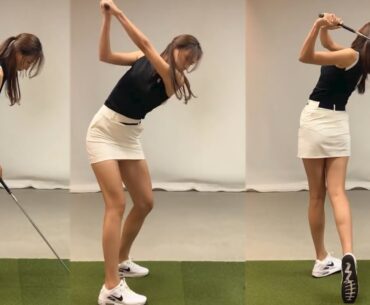 명품 백스윙탑포지션! KLPGA 이한솔 프로의 골프스윙!