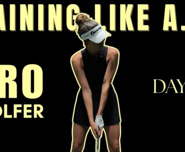 DAY 1 - TRAINING LIKE A PRO GOLFER - workout, recovery, practice, nutrition