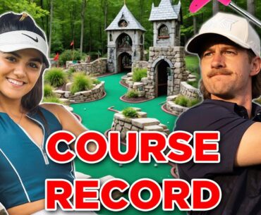 Can WE Break a Mini Golf Course Record?? (6 Hole-In-Ones)