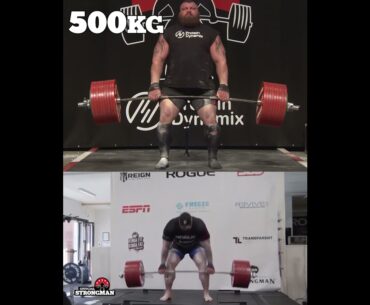 EDDIE V THOR: Who deadlifted 500kg easier?