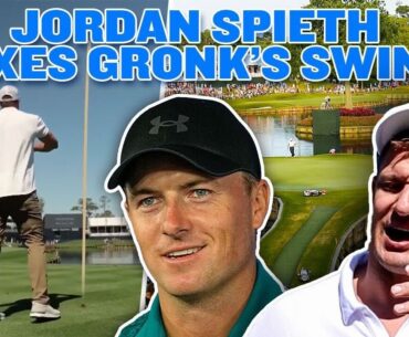 Jordan Spieth FIXES Rob Gronkowski's Swing at PGA Tour Tournament
