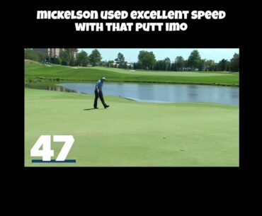 Phil Mickelson Sinks Stunning Long Putt! #golf #philmickelson #pgatour