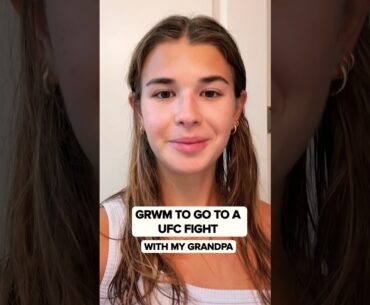 GRWM for UFC 314 with my grandpa! #grwm #ufc #donaldtrump