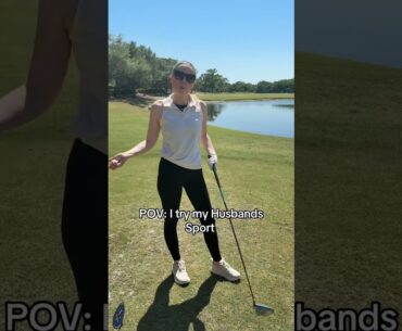 Horse Girl Tries Golf 🤣🙌🏻🥕🦄 #horse #golf