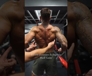Improve your ‘Back Gains’ with these 4 cable exercises & tips💪#back #workout