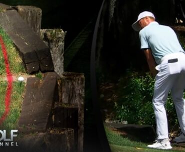 Justin Thomas gets lucky break, makes par save in RBC Heritage Final Round | Golf Channel