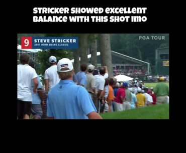 Steve Stricker Makes Unbelievable Bunker Shot! #golf #stevestricker #pgatour