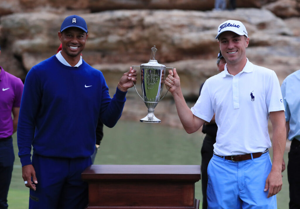 Tiger Woods and Justin Thomas