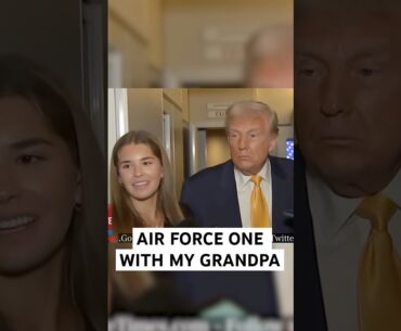 On AIR FORCE ONE with my grandpa! #trump