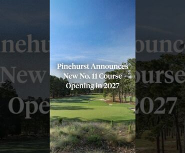 Pinehurst announced its next new course. 😮‍💨