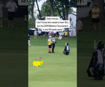 ⛳️ 2026 Masters only 50 weeks away! ⭐️ #shorts #golf