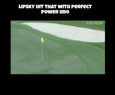 David Lipsky Makes Stunning Approach Shot! #golf #davidlipsky #pgatour