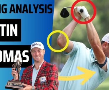 Justin Thomas Slow Motion Swing Analysis Driver RBC Heritage 2025 Winner