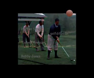 Bobby Jones - Tommy Armour - Horton Smith 1934 #golfswing #golfer #golf #history #vintage