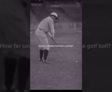 Bane Ruth golf swing