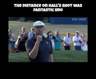 Harry Hall Makes Remarkable Clutch Chip Shot! #golf #harryhall #pgatour