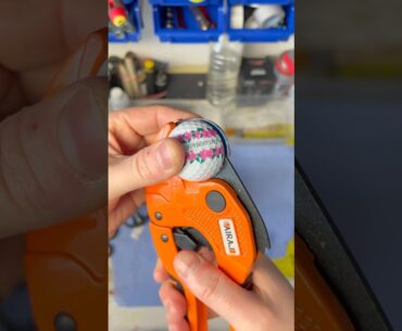 Cutting open the MOST EXPENSIVE Golf Ball this year #golf #golfball #golfer