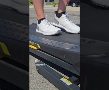 Golf shoe break in. #golf @truelinkswear9874 #golfshoes #true