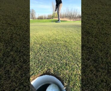 Rolling the Rock #shorts  #putting #golf