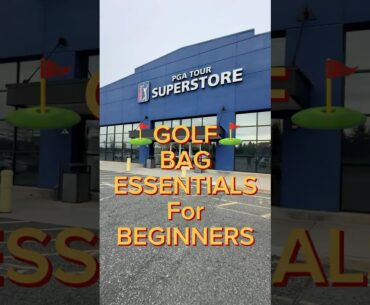 Golf Bag ESSENTIALS For Beginners!