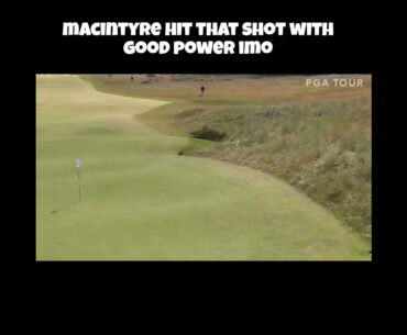 Robert MacIntyre Gets Lucky with Risky Approach Shot! #golf #robertmacintyre #pgatour