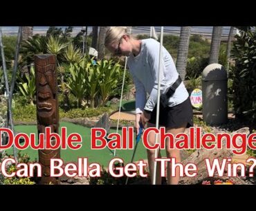 Bella’s First Time Playing in a Double Ball Challenge - Can She Get the Win?! (MUST WATCH)