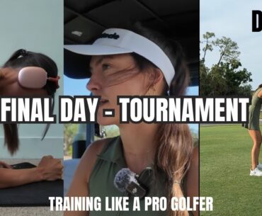 TOURNAMENT DAY - Day 7 training like a pro golfer - full 18 hole vlog