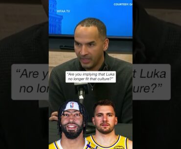 Mavs GM Nico Harrison was asked if Luka Dončić no longer fit the team's culture. #shorts