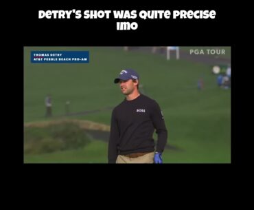 Thomas Detry Gets Great Bounce on Fantastic Approach Shot! #golf #thomasdetry #pgatour