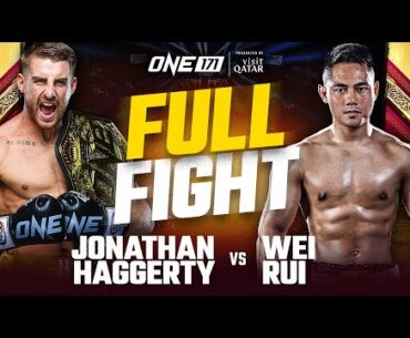 Jonathan Haggerty vs. Wei Rui | ONE 171 Full Fight
