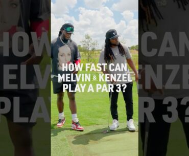 How Fast Can Melvin Gordon & Kenzel Doe Play a Par 3?!