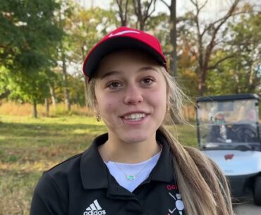Colfax/Elk Mound’s Belle Kongshaug on being one shot off lead after 18 holes of 2024 WIAA state golf