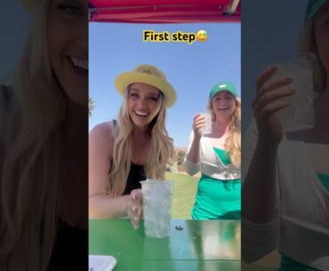 This was fun😆 #cartgirl #funny #bevcart #golfgirls #beveragecart #golfers #golf #masters #cocktail