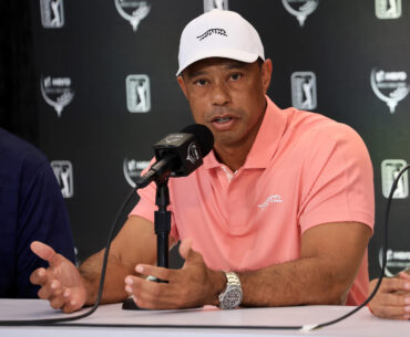 NASSAU, BAHAMAS - DECEMBER 03: Tiger Woods
