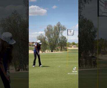 How do you like my putter? #golf #shorts #golfswing #golfgirl #fyp