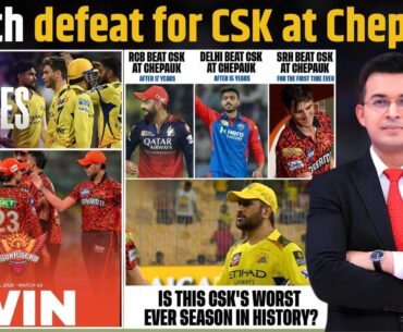 CSK vs SRH : Hyderabad win first-ever match in Chennai, beat CSK by 5 wickets.