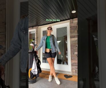 Had to share the fit 💚 #ootd #streetstyle #golfgirl #golfswing #fit @FriendsofFelixBrand