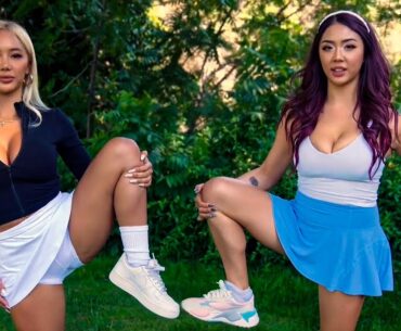 A golf warm up with golfer Jane Park. Anthia Mo | VLOG