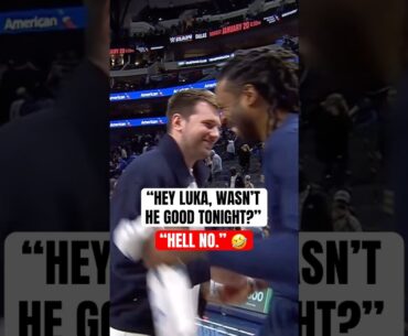 Luka crashing DeAndre Jordan’s interview 😂