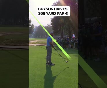 Bryson DeChambeau DRIVES 396-YARD PAR 4 😲 #liv #livgolf #golf #golfer #golfswing